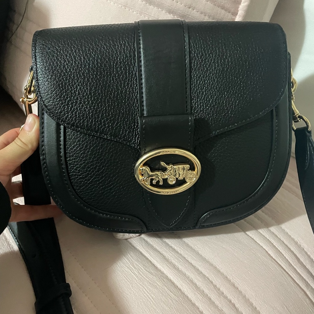 Beautiful leather small coach purse